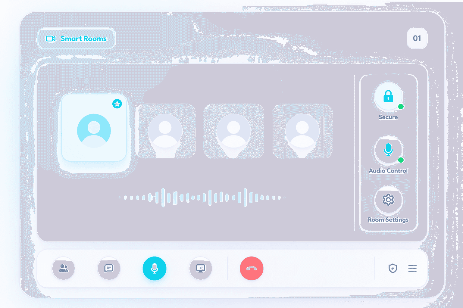 Structured, secure, and distraction-free meeting spaces