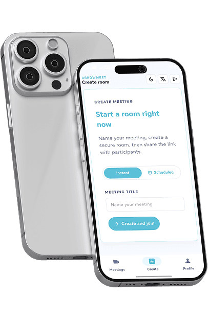 ArrowMeet mobile app interface preview